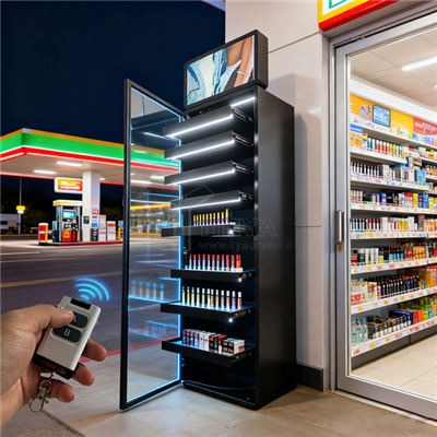 Vape дисплей на бензиностанция